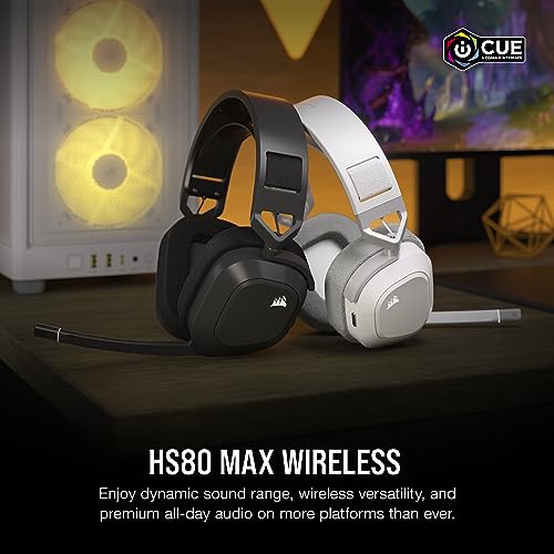 Corsair HS80 MAX Wireless Gaming Headset – Steel Gray - Image 2