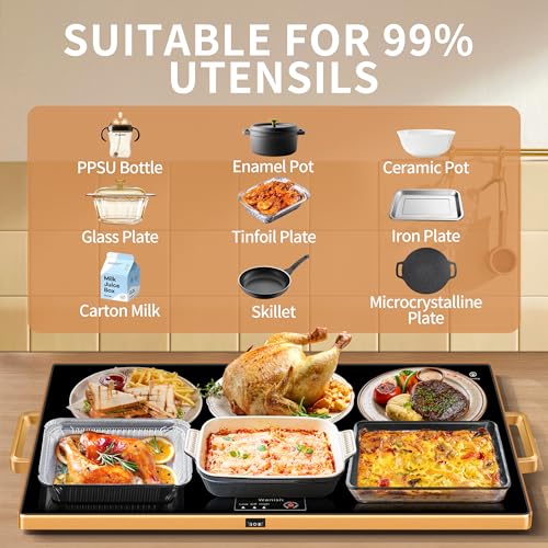 Wanish Electric XXL Warming Tray with Thermostat - Image 5