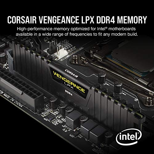 CORSAIR VENGEANCE LPX DDR4 RAM 32GB 3200MHz – Black - Image 2