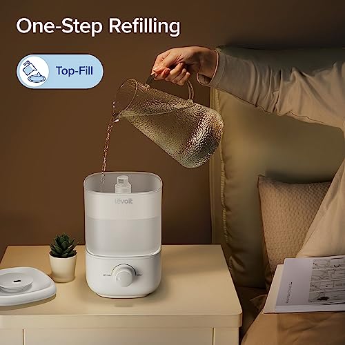 LEVOIT 2.5L Top-Fill Quiet Cool Mist Humidifier for Large Rooms - Image 2