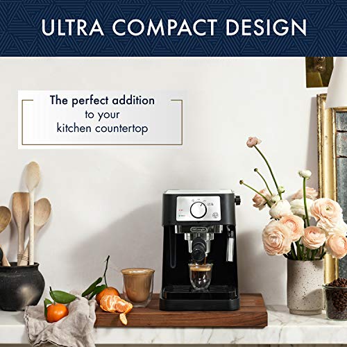 De'Longhi Stilosa Manual Espresso Machine with 15 Bar Pump and Milk Frother - Image 2