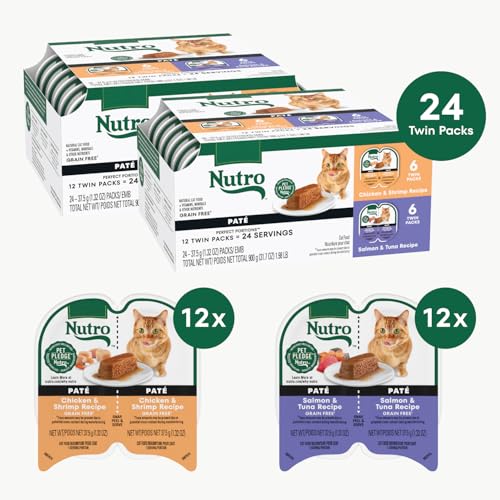 Nutro Wet Cat Food Paté Multipack: Salmon & Tuna; Chicken & Shrimp - Image 3