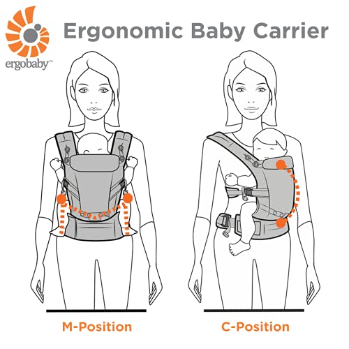 Ergobaby 360 All-Position Baby Carrier with Lumbar Support, Pure Black - Image 5