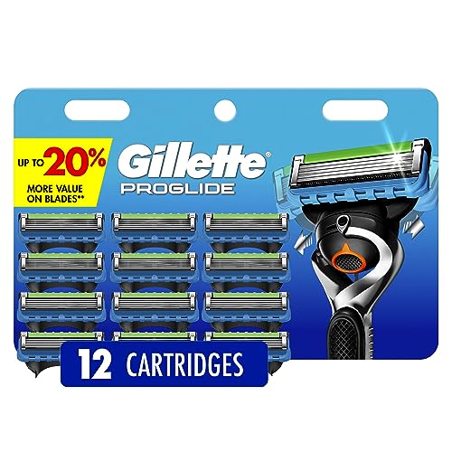 Gillette Fusion5 ProGlide Men's Razor Blade Refills, 12 Count