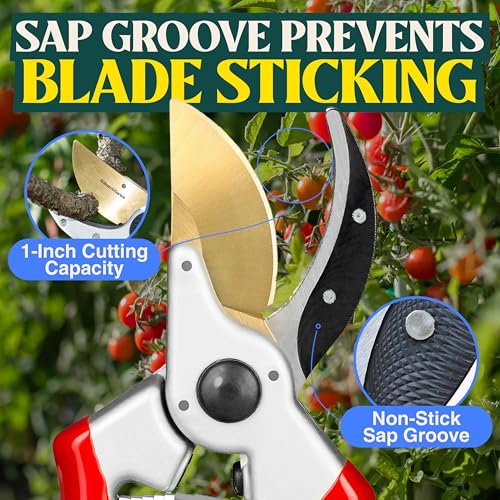 Haus & Garten ClassicPRO Titanium Bypass Pruning Shears 8.5" - Image 8