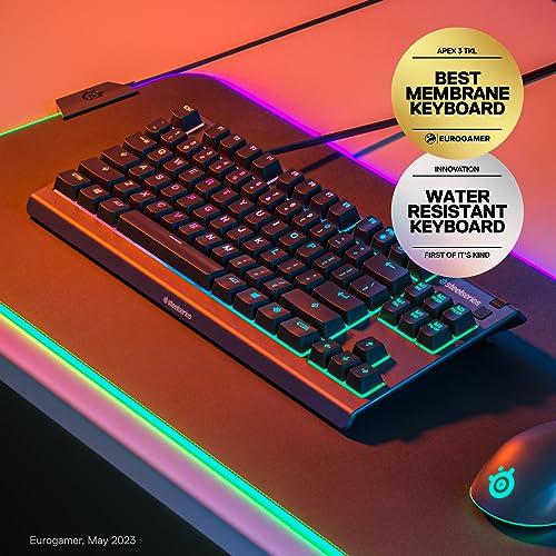 SteelSeries Apex 3 TKL RGB Gaming Keyboard - Tenkeyless Design - Image 2