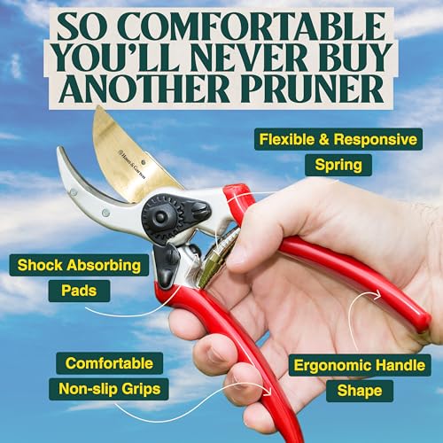 Haus & Garten ClassicPRO Titanium Bypass Pruning Shears 8.5" - Image 9