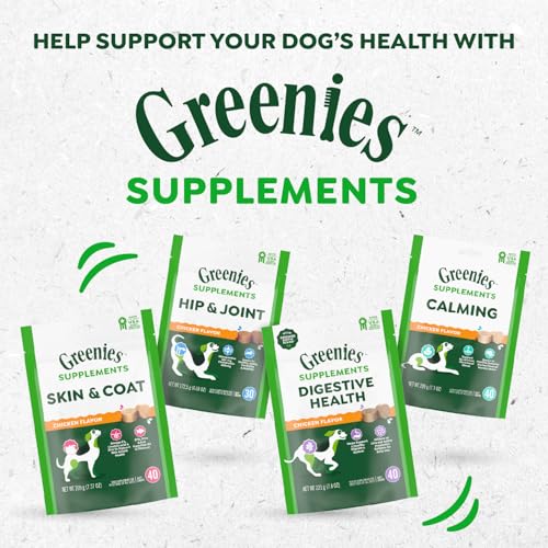 Greenies Hip & Joint Dog Supplements, Chicken Flavor - 80 Soft Chews - Image 10