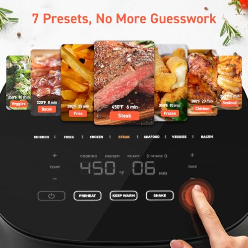 COSORI 9-in-1 Air Fryer, Compact 5-Qt with 450°F Max Heat - Image 4