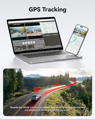 REDTIGER 4K Dual Dash Cam with GPS & Night Vision - Image 7
