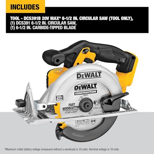 DEWALT 20V MAX 6-1/2-Inch Circular Saw - Bare Tool - Image 5