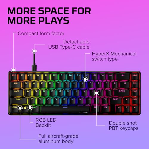 HyperX Alloy Origins 65 - Compact RGB Gaming Keyboard - Image 8