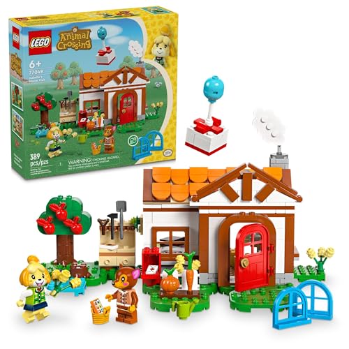 LEGO Animal Crossing Isabelle’s House Visit, Buildable Creative Toy for Kids