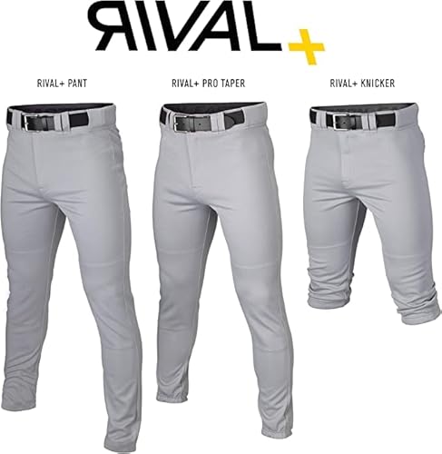 Easton RIVAL+ Adult Knicker Baseball Pant - White/Black (Small) - Image 4