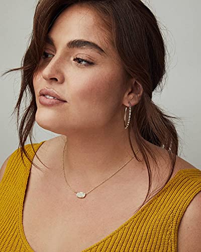Kendra Scott Elisa Pendant Necklace - Rose Quartz & Gold-Plated - Image 3