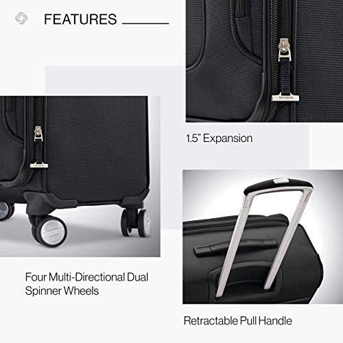 Samsonite Solyte DLX 20-Inch Carry-On Spinner Luggage in Midnight Black - Image 6