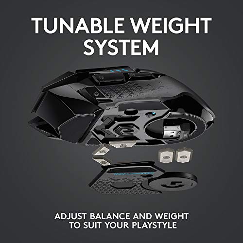 Logitech G502 Lightspeed Wireless Gaming Mouse - Black - Image 7