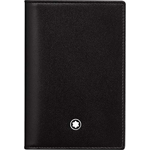Montblanc Business Card Case in Sophisticated Black Leather