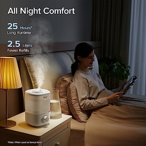LEVOIT 2.5L Top-Fill Quiet Cool Mist Humidifier for Large Rooms - Image 4