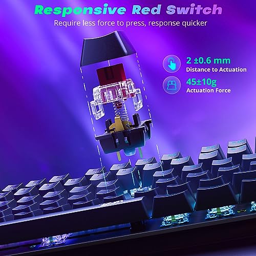 Redragon K671 Mechanical Gaming Keyboard - Wired with 11 Backlit Modes - Image 3