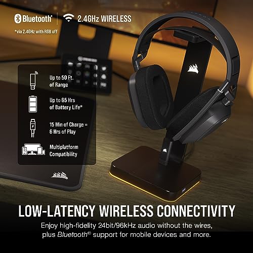 Corsair HS80 MAX Wireless Gaming Headset – Steel Gray - Image 3