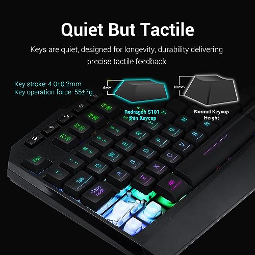 Redragon S101 Gaming Keyboard & M601 Mouse Combo - Image 3