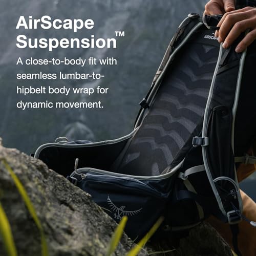 Osprey Talon 22L Men's Hiking Backpack - Stealth Black - Image 3