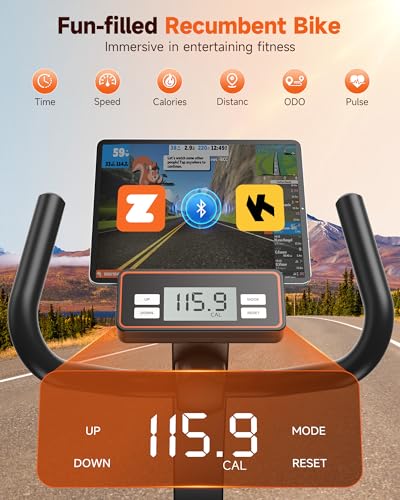 Niceday Recumbent Exercise Bike - Home Fitness with 400LBS Capacity & Smart Features - Image 8