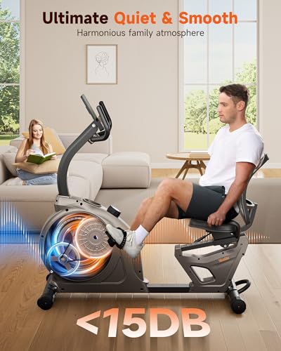 Niceday Recumbent Exercise Bike - Home Fitness with 400LBS Capacity & Smart Features - Image 4