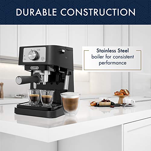 De'Longhi Stilosa Manual Espresso Machine with 15 Bar Pump and Milk Frother - Image 4