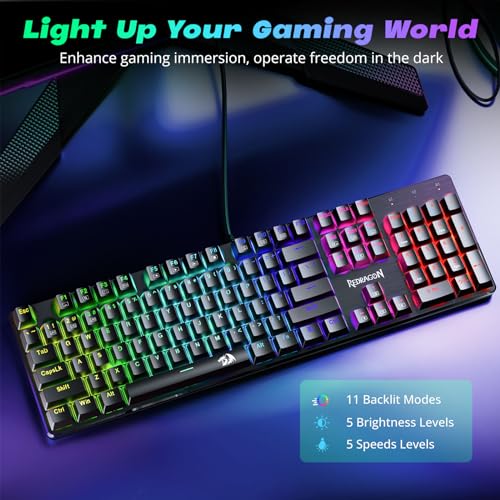 Redragon K671 Mechanical Gaming Keyboard - Wired with 11 Backlit Modes - Image 2