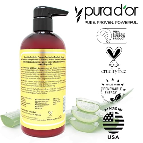PURA D'OR Gold Label Anti-Thinning Biotin Shampoo - 16 Oz - Image 7
