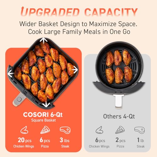 COSORI 9-in-1 Air Fryer with TurboBlaze Technology, Large 6-Qt - Image 6
