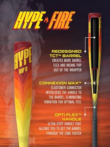 Easton HYPE FIRE Baseball Bat | USSSA | 32" | -5 - Image 2