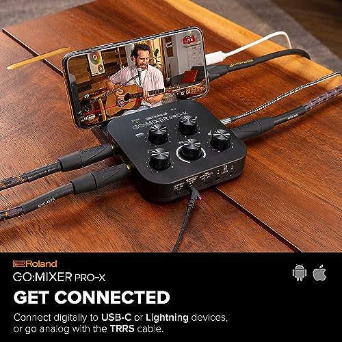 Roland GO:MIXER PRO-X Compact Audio Mixer for Creators - Image 6