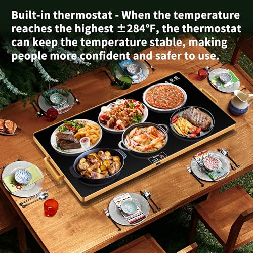 Wanish Electric XXL Warming Tray with Thermostat - Image 7