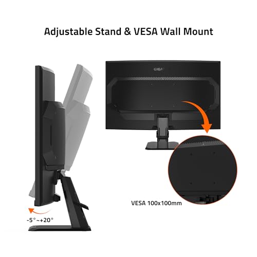 GIGABYTE GS27QC 27" 165Hz Curved QHD Gaming Monitor - Image 5