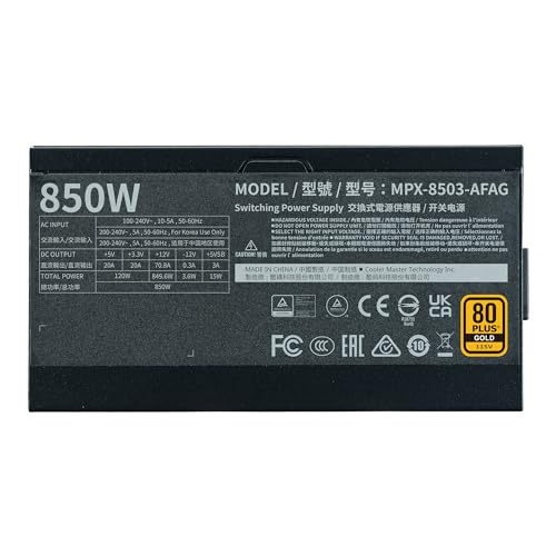 Cooler Master GX III Gold 850W ATX3.0 Modular Power Supply - Image 14