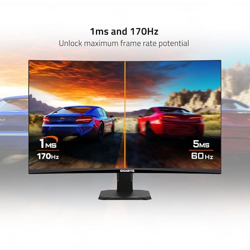 GIGABYTE GS27QC 27" 165Hz Curved QHD Gaming Monitor - Image 3