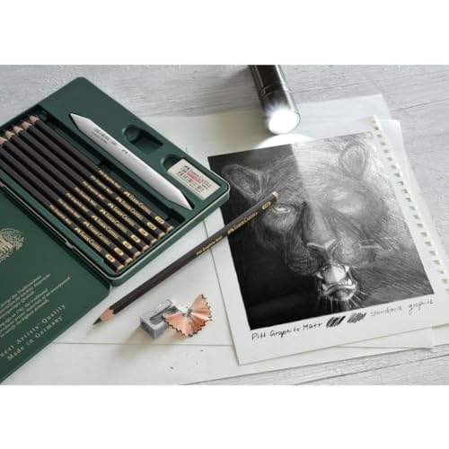 Faber-Castell Pitt Graphite Matte Pencil Set with Sketching Accessories - Image 5