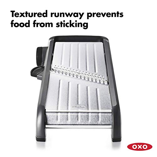 OXO Good Grips Chef's Mandoline Slicer 2.0, Black & Steel - Image 5