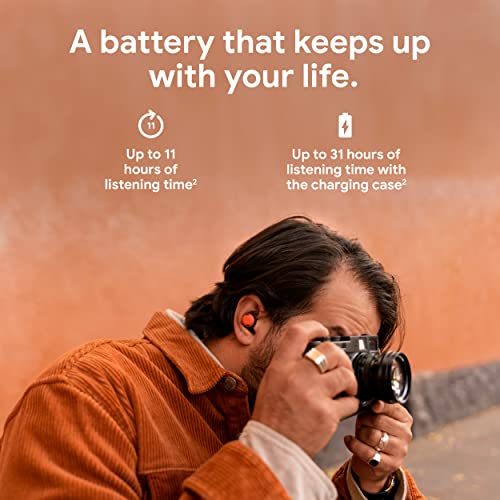 Google Pixel Buds Pro - Noise-Canceling Bluetooth Earbuds (Coral) - Image 3