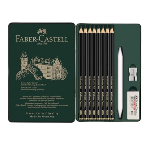 Faber-Castell Pitt Graphite Matte Pencil Set with Sketching Accessories - Image 4