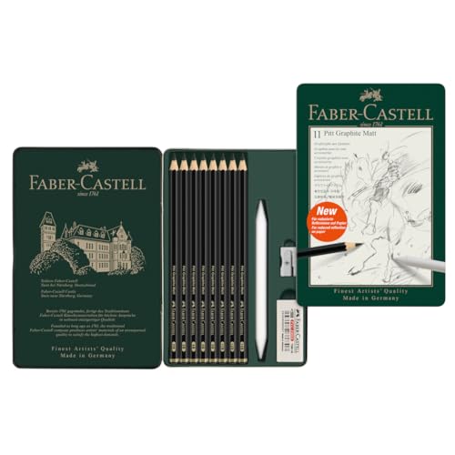 Faber-Castell Pitt Graphite Matte Pencil Set with Sketching Accessories