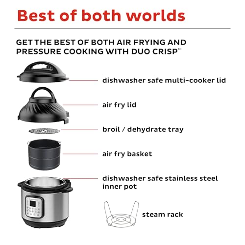 Instant Pot Duo Crisp 11-in-1 Air Fryer & Pressure Cooker Combo - Image 7
