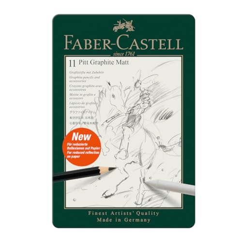 Faber-Castell Pitt Graphite Matte Pencil Set with Sketching Accessories - Image 2