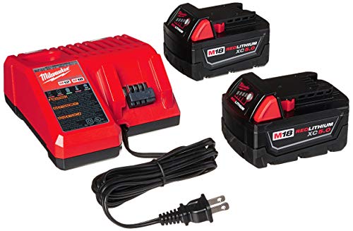 Milwaukee M18 RED LITHIUM XC 5.0 Ah Battery & Multi Voltage Charger Kit