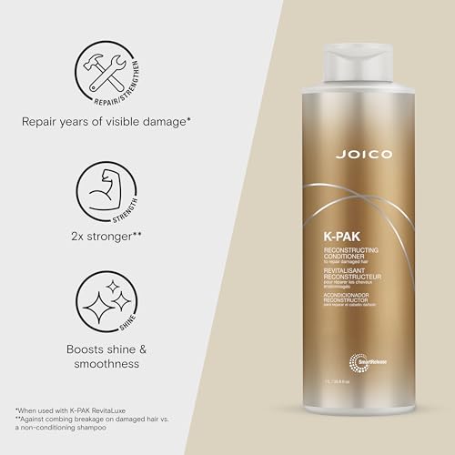 Joico K-PAK Daily Reconstructing Conditioner for Damaged Hair - 33.8 Fl Oz - Image 3