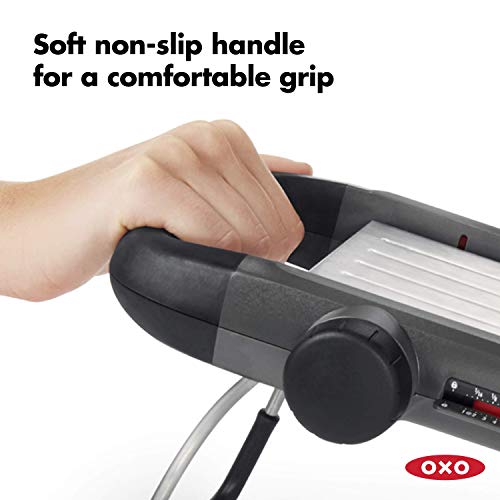 OXO Good Grips Chef's Mandoline Slicer 2.0, Black & Steel - Image 4