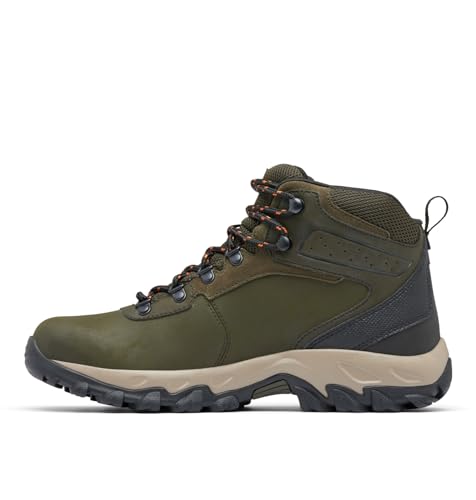 Columbia Men's Newton Ridge Plus II Waterproof Hiking Boot - Deep Olive/Desert Sun, Size 11 - Image 6